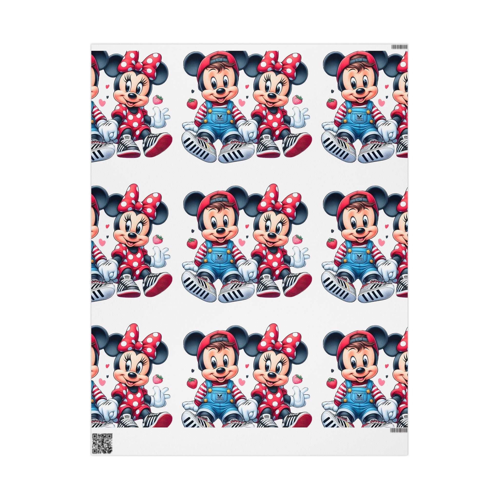 Cute Cartoon Mouse Kids Wrapping Paper — Playful Minnie & Friend Gift Wrap
