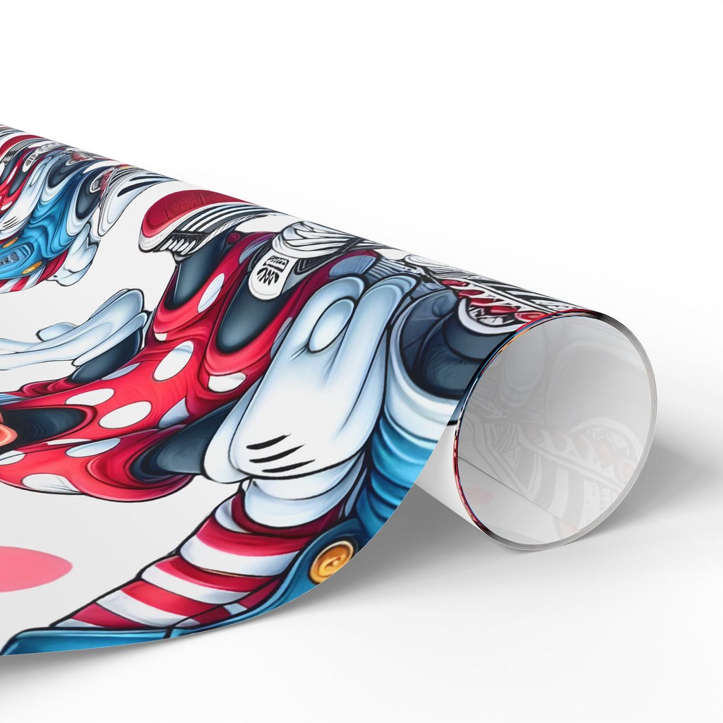 Cute Cartoon Mouse Kids Wrapping Paper — Playful Minnie & Friend Gift Wrap