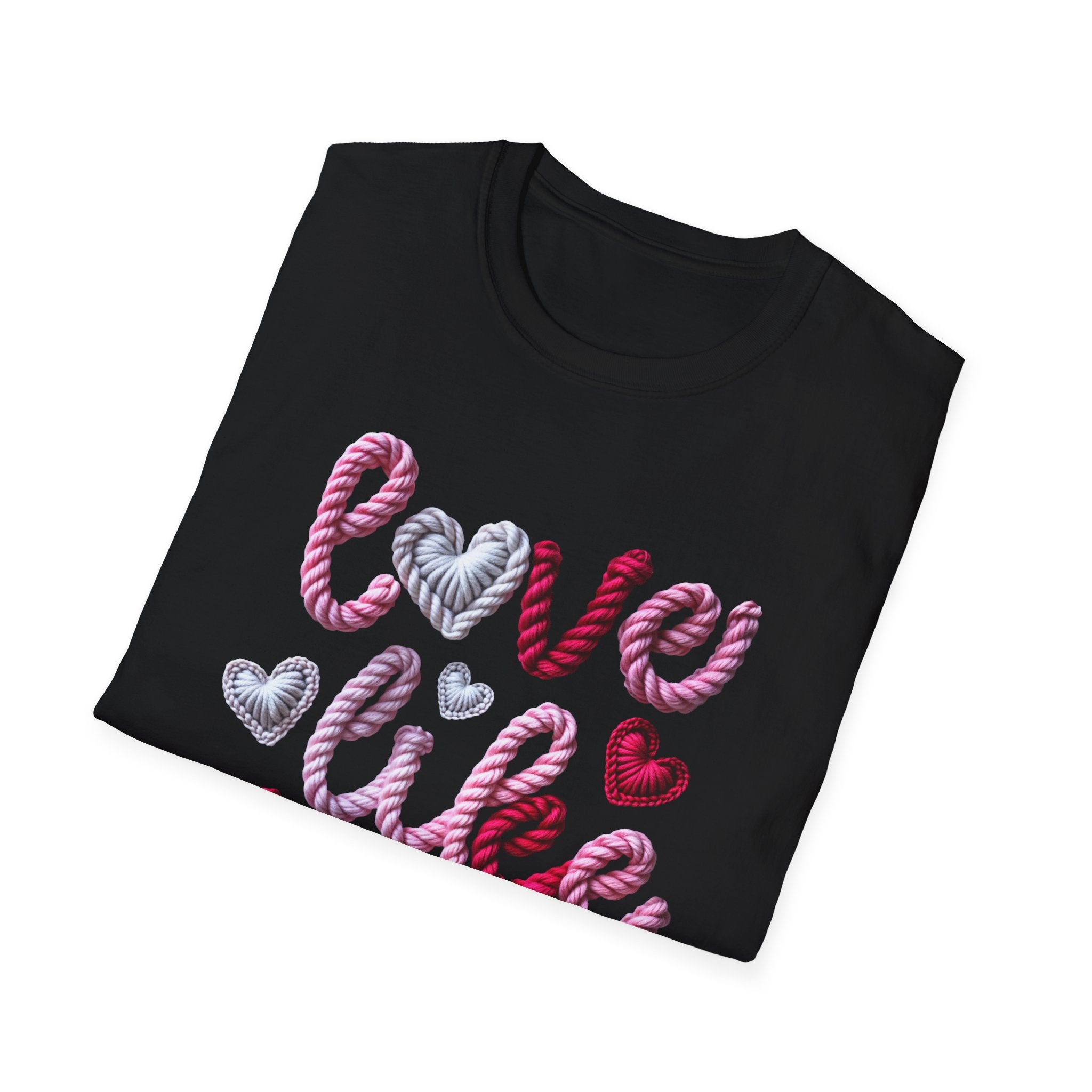 Love Like Jesus T-Shirt — Valentine’s Christian Faith Tee with Heart Script